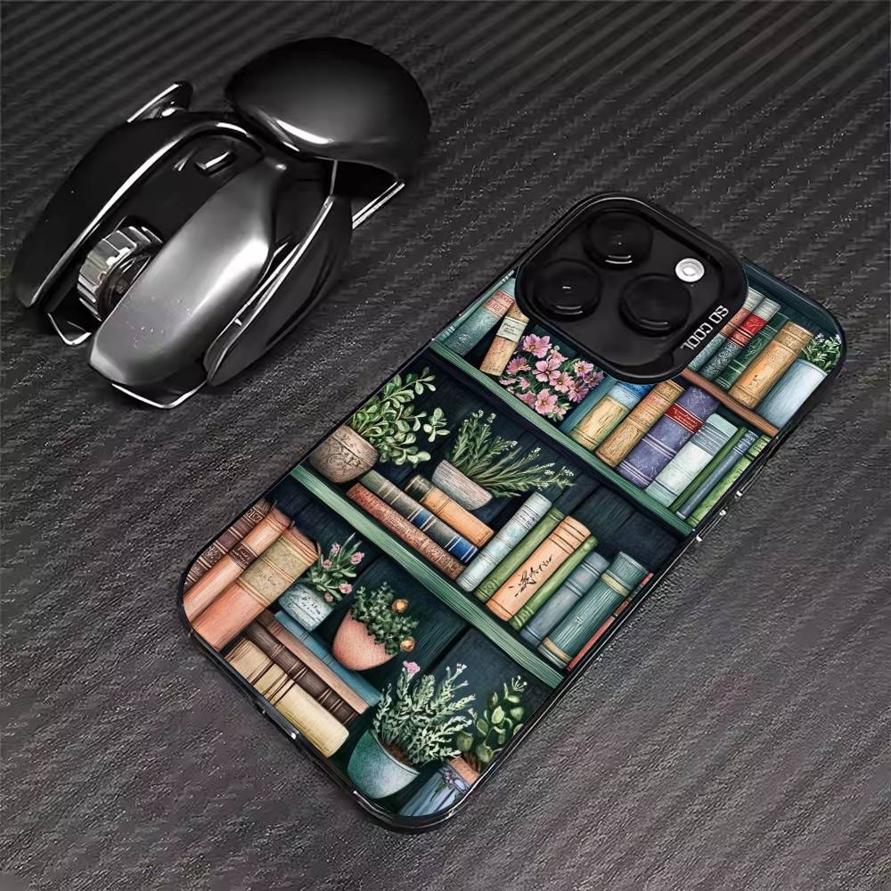 

Read Books Illustration Phone Case For iPhone 17 16 15 14 13 12 11 Pro Max XS Max 7 8 Plus Shockproof Silicone Matte Cover iPhone15PROMAX