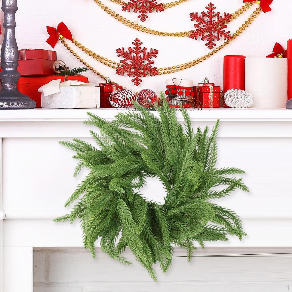 Christmas Candle Ring Decoration Holder for Celebration Kitchen Party Style A