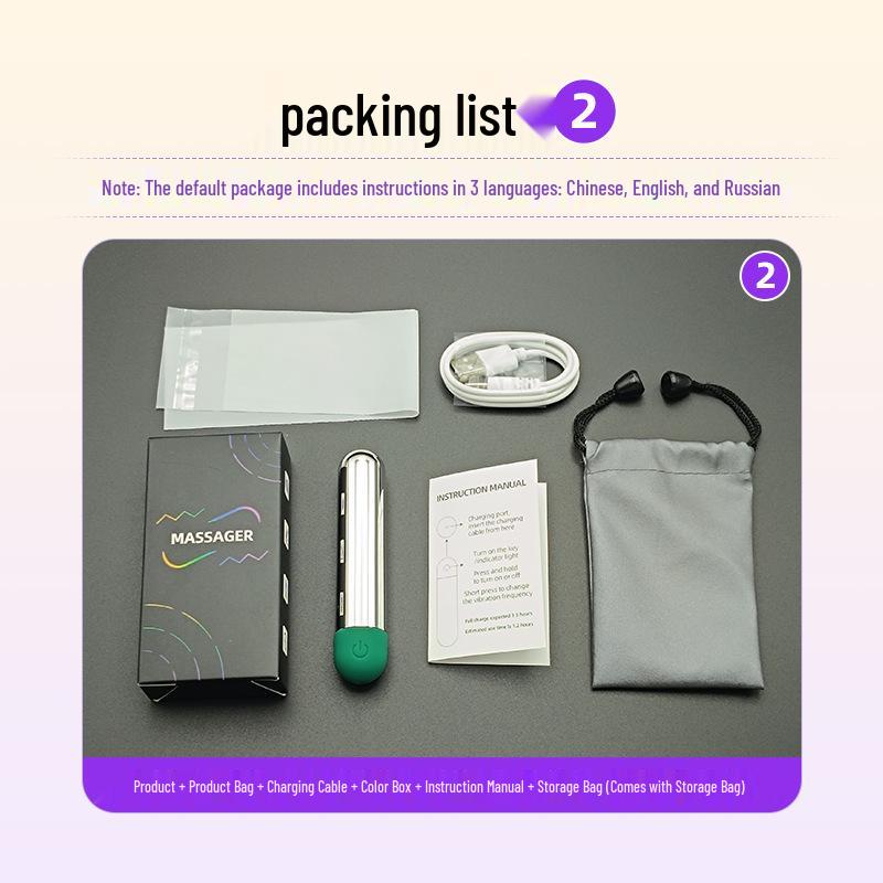 Enhanced Shock-Absorbing Multi-Color Vibrating Massager for Dorms