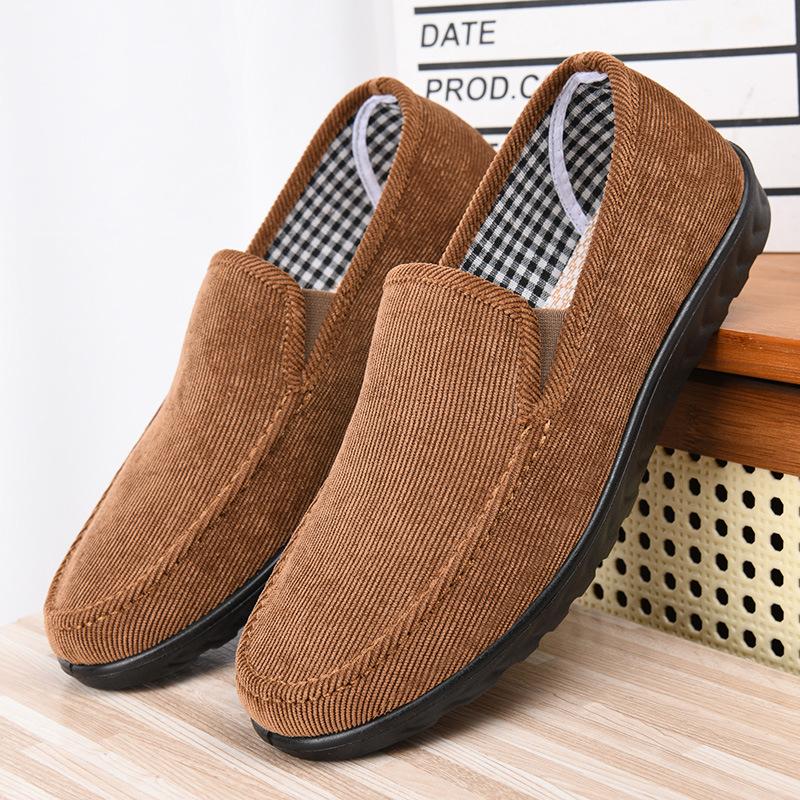 New Men s Shoes Soft Sole Comfortable Casual Shoes Non Slip Durable Slip on Loafers High Quality Suede Men Sneakers 39