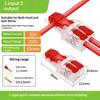 10Pcs T Type Electrical Cable Lever Connector Fast Stripping Free Crimp Terminal With Fixing Hole Awg 18-12