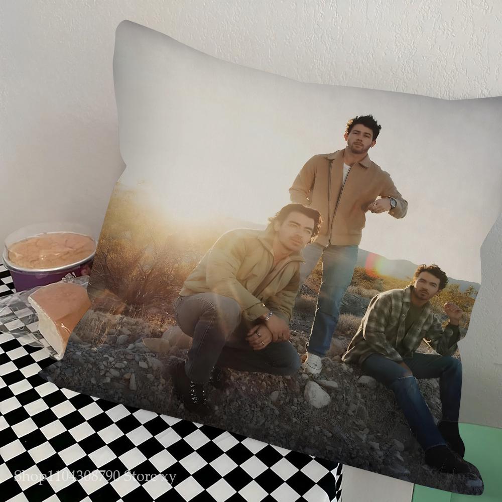 Band J-Jonas-S Cool B-Brothers Pillow Case Square Pillow Bedroom Sofa Leisure Comfort Cushion Car Living Room Home Decoration