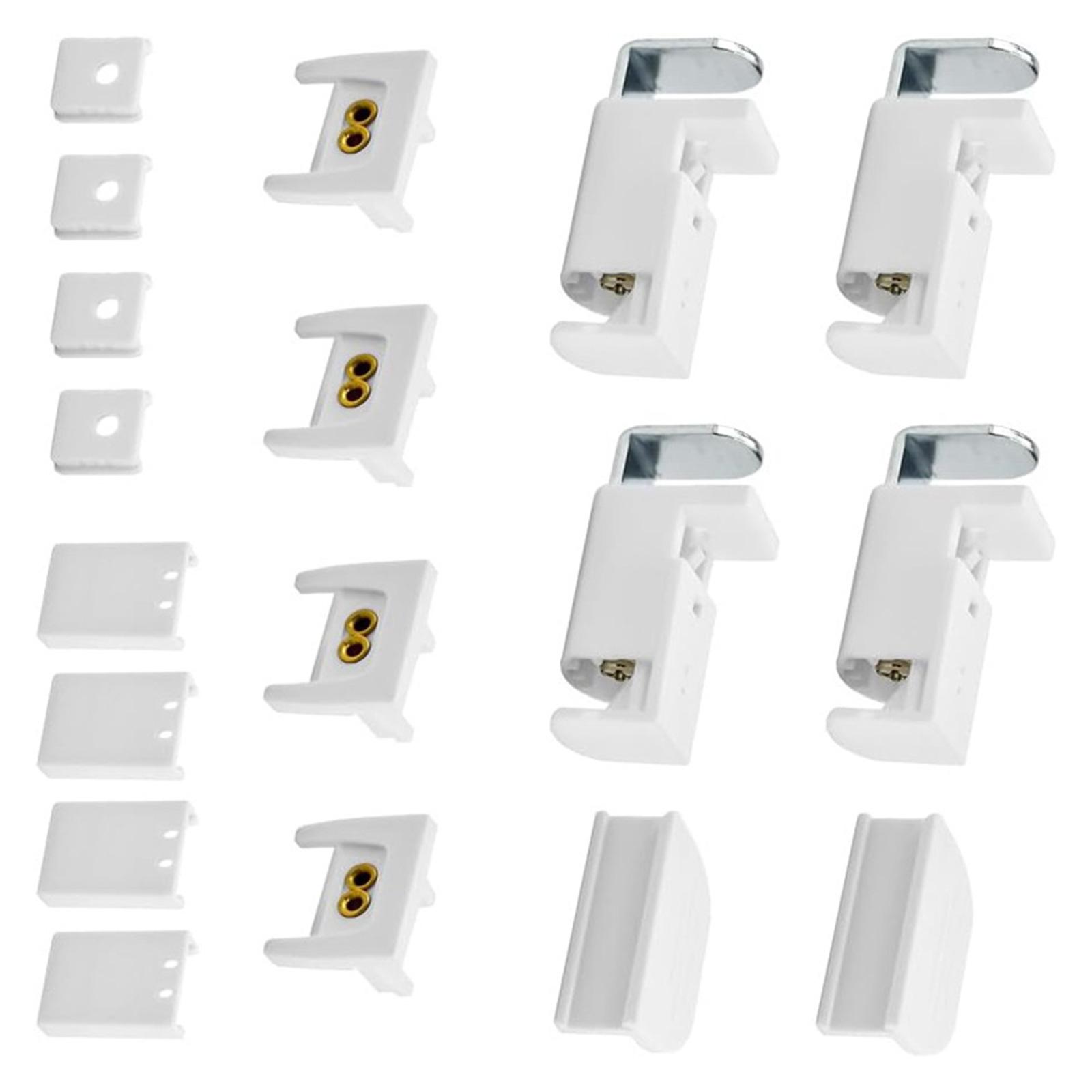 

18 шт. комплекты крепежных принадлежностей для плиссированных жалюзи L-образный рулонный держатель для штор, ремонт, замена T1