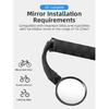 ROCKBROS Mountain Road Bike Mirror HD Folding Bicycle RearView Mirror 360° Adjustable Handlebar Looking Glass PC MTB Accessories