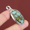 Copper Amazonite Pendant Gemstone Pendant Decent Jewelry 925 Sterling Silver Pendant Brand New Pendant Handmade Silver Jewelry Gifts For Mom