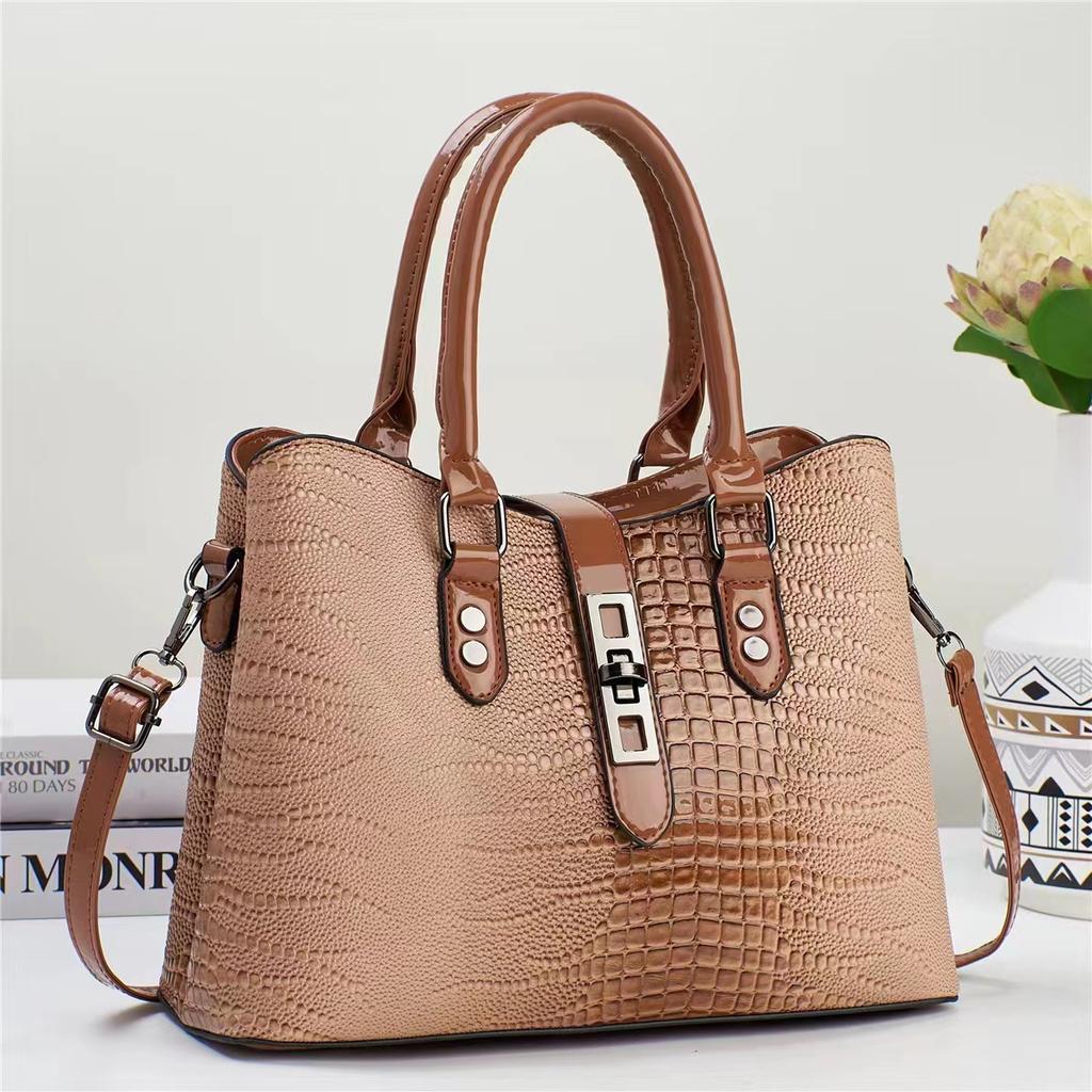 Damska Modna Torebka Crossbody ze Skóry PU Duża Torba Tote Codzienna Torba na Ramię dla Pracownic Biurowych