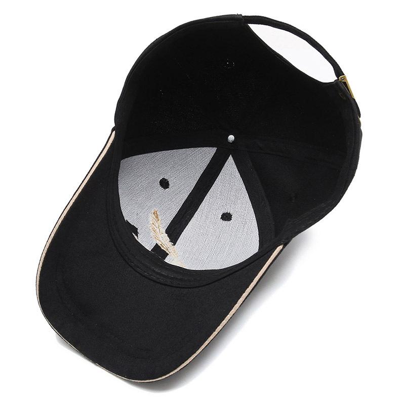 Wiosenna Czapka Męska Czapka Baseballowa z Haftem Kłosa Pszenicy Czapka Przeciwsłoneczna