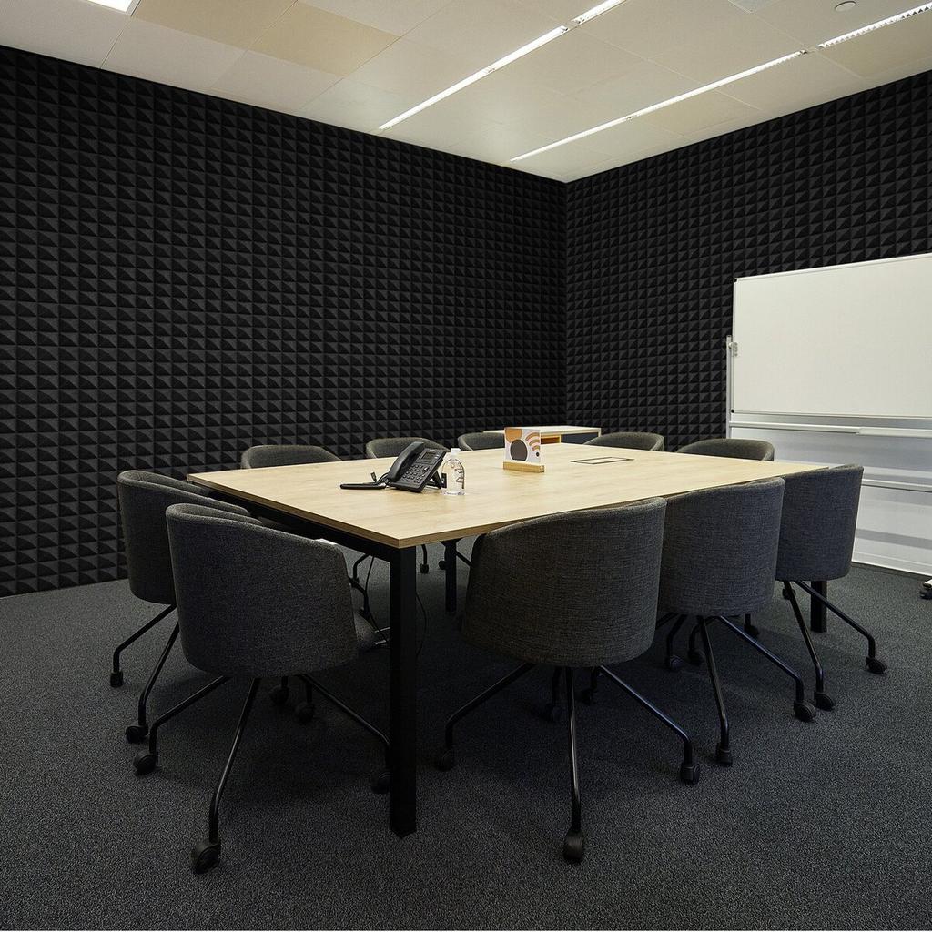 Acoustic Foam Panels 4 Pack 48 x 24 x 2 in for Studio Wall and Ceiling