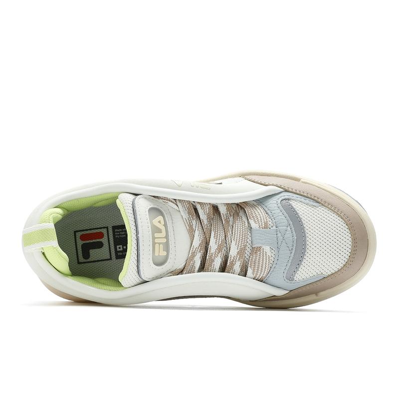 Fila Vitality Colorful Durable Low-Top Skate Shoes Women Sneakers Off-White Cuban-Sand F12W432202FBG