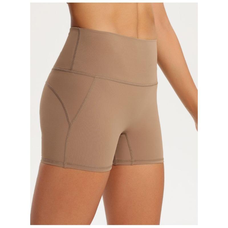 Women Summer High Waist Yoga Shorts Black Stretch Fitness Workout Leggings