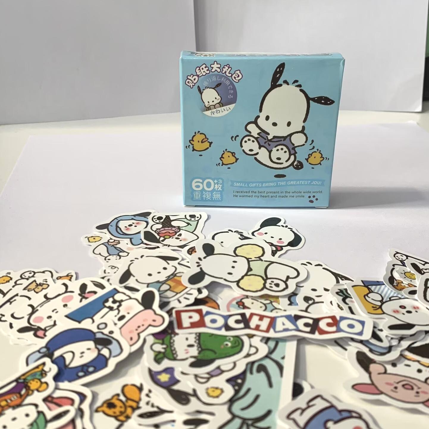 

Sanrio Stickers Present Box Sets Adorable Luggage Notebook Skateboard Water Cup Graffiti Decorative Stickers great for daily use