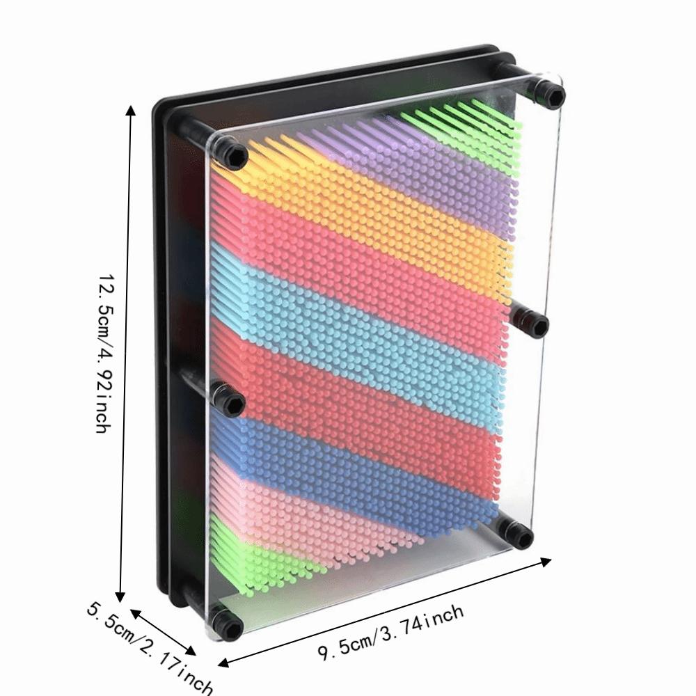 3D Effect Pin Art Toy Novel Design 3D Pin Sculpture Interactive Pin Art Board Stress Relief