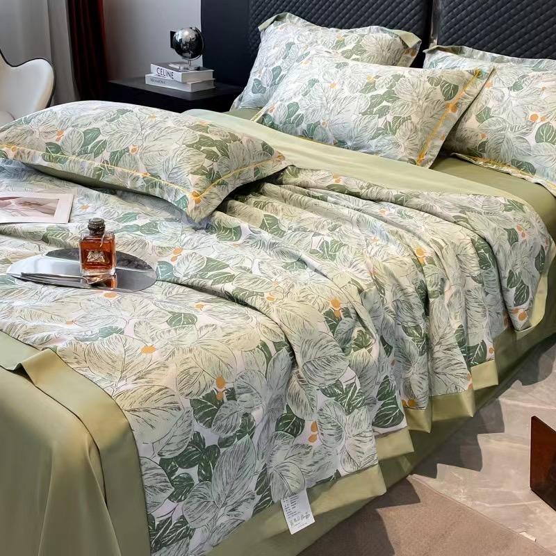 Summer Blanket Quilt King Queen Size Home Bedding Blanket Comforter Light Luxury Washed Silk Sleep Summer Quilt