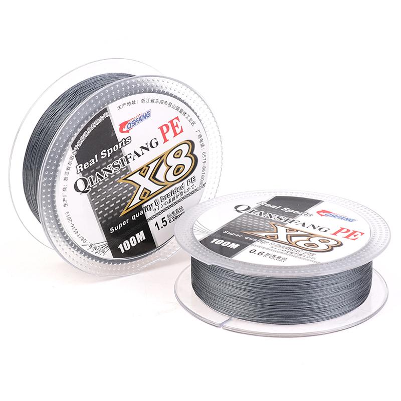 100M 8 Strands Pe Braided Fishing Wire Multifilament Strong Fishing Line Durable Travel Sea/Stream Fishing Line