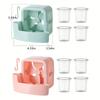 Pink Fan Cooling Storage Box Hanging Fan Cooling Tool With 4 Cup Household Cooling Box Fan Cooler Refrigeration Accessories