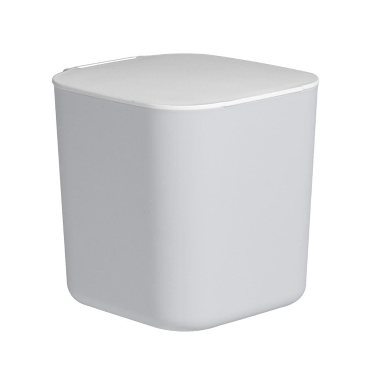 

Портативный квадратный контейнер для полезных отходов большой емкости серый