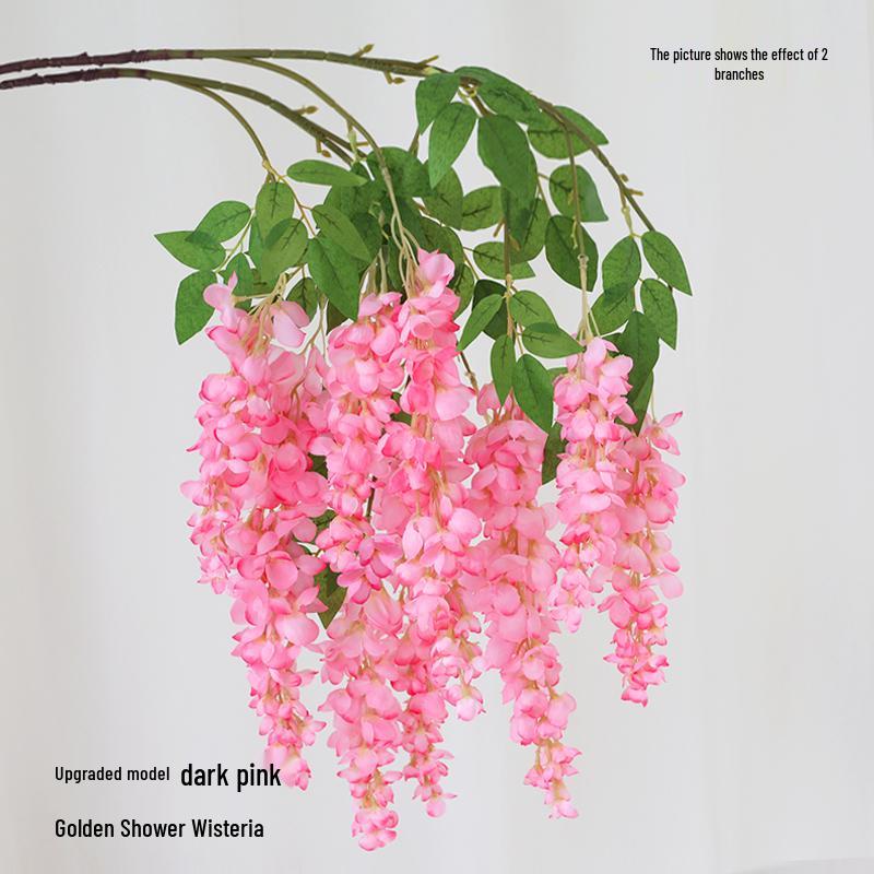 Wisteria Artificial Vine Hanging Flower Decoration for Ceilings and Pipe Covers