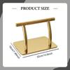 Salon Chair Foot Rest Stainless Steel Sturdy Professional Floor Standing Footrest Gold for Beauty