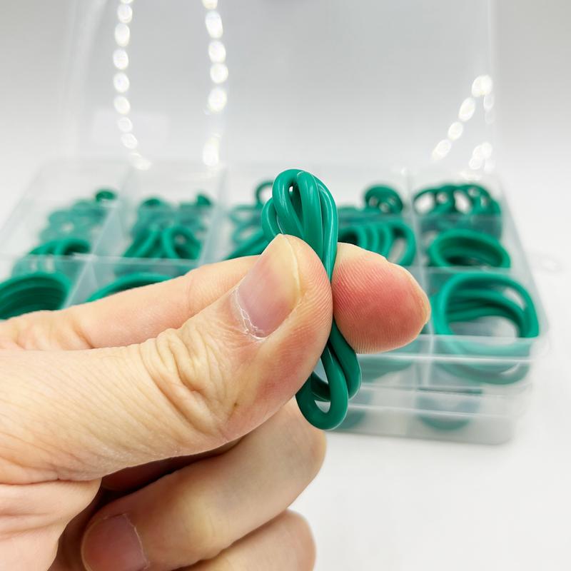 FKM O-Ring Grüner Fluorkautschuk Gummi Dichtung O-Ring CS1.5/2.0/2.4/3.1mm Ölbeständig Säure-Lauge-Beständig O-Ring Satz