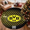 Borussia Dortmund Pattern Round Rug, Indoor/Outdoor Mat, for Picnic, Gameroom, Bedroom, Office, Living Room, Home Decor Carpet, Birthday Gift
