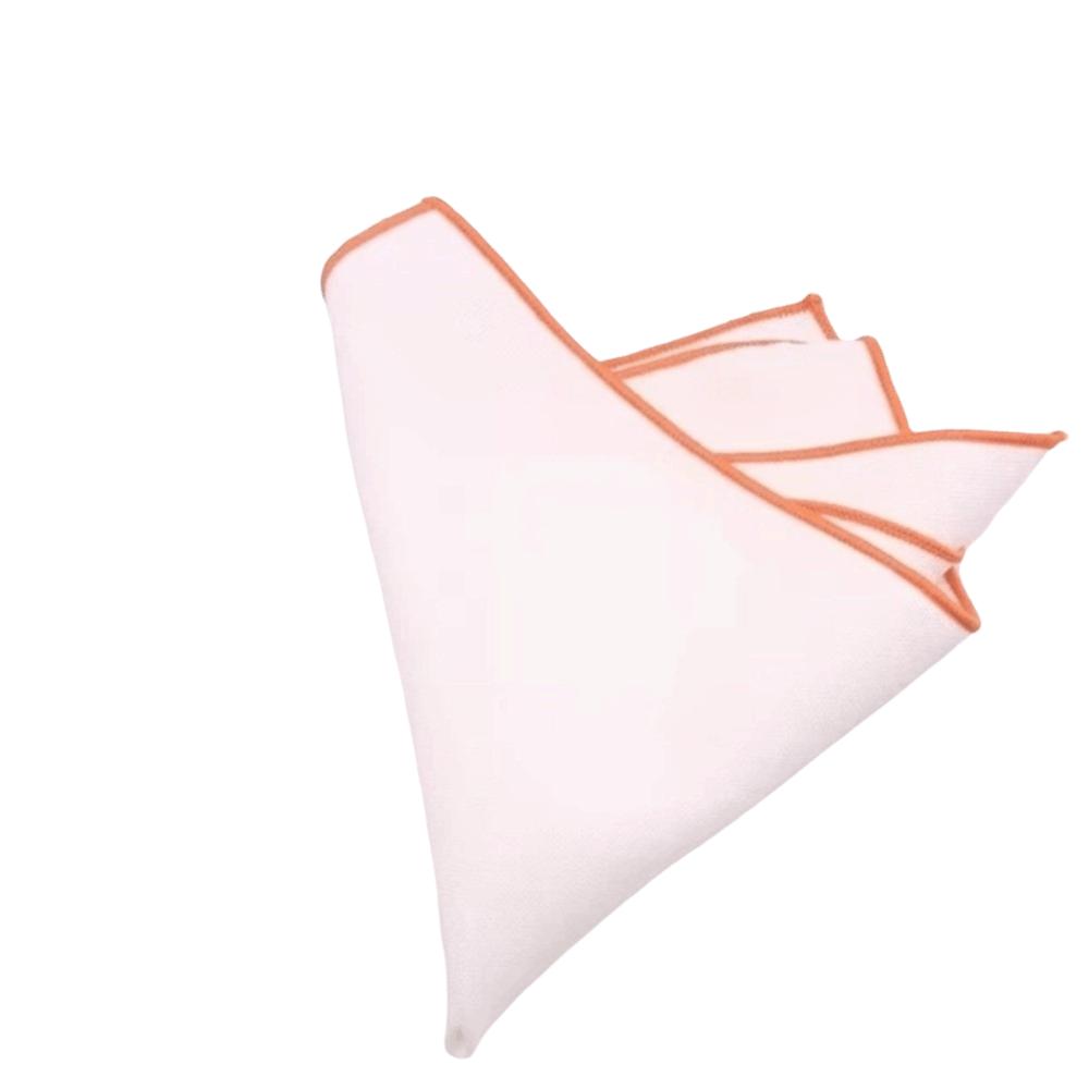 Square Plain White Pocket Cotton Handkerchief Small Suit Pocket Towel Cloth Decoration
