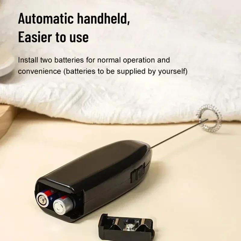 Automatický šlehač vajec Pěnový kávovar Šlehací metla Elektrický napěňovač mléka Mixér Bez baterie Přenosné kuchyňské kávové šlehací nástroje