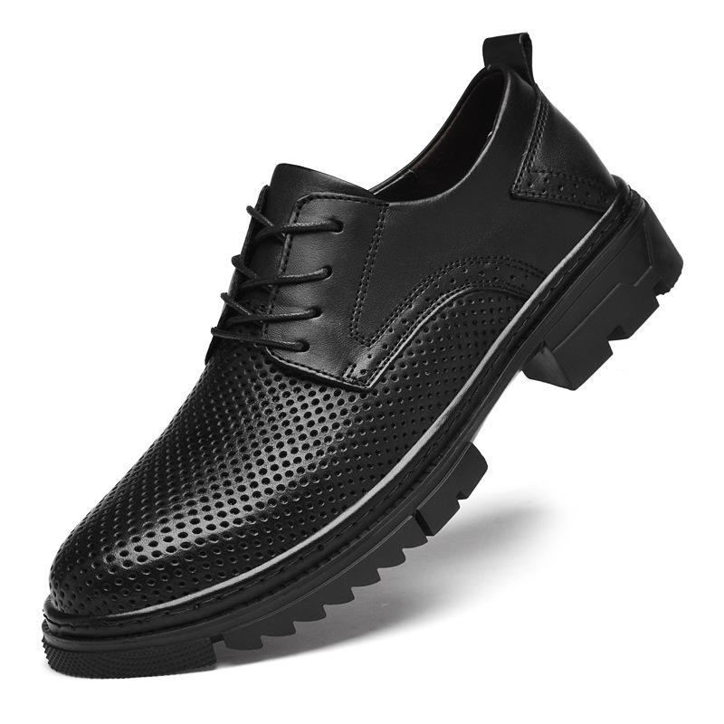 

Чоловіче повсякденне корейське взуття універсального ділового одягу чоловічого взуття з натуральної шкіри британського стилю, молодіжного м якого шкіряного високоякісного модного шкіряного взуття 47