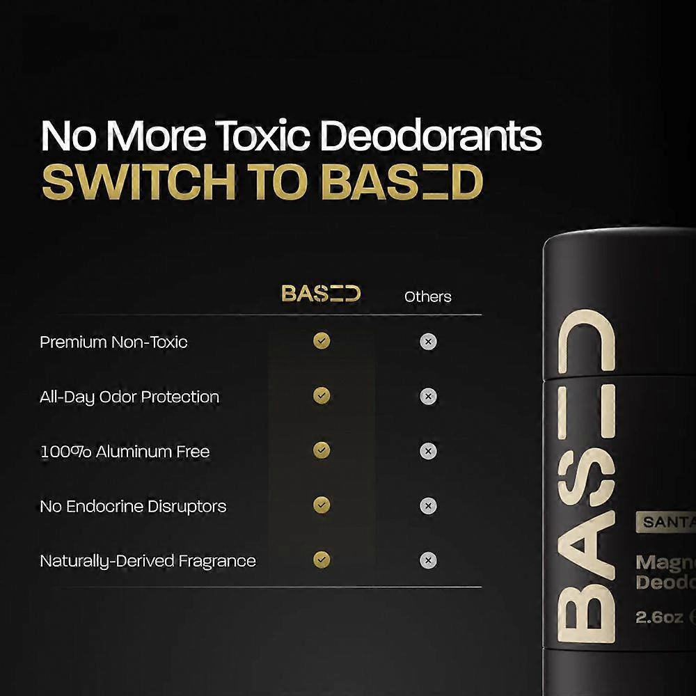 1-3X Přírodní deodorant ve formě tyčinky bez hliníku pro citlivou pokožku Dlouhotrvající ochrana proti zápachu a potu