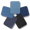 100pcs Denim Patches for Jean Clothing DIY Fabric Iron On Patches Appliques Repair Jeans Pants Elbow Knee Apparel