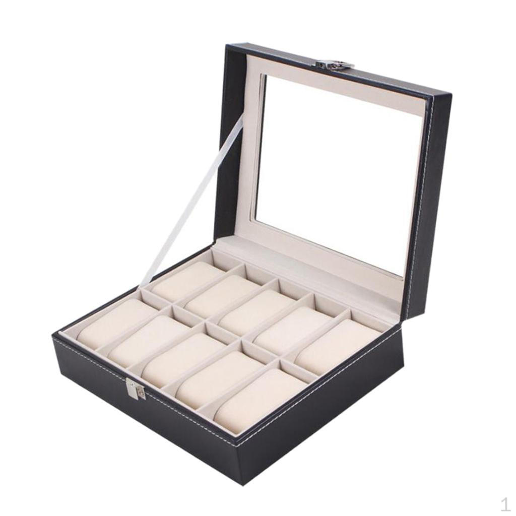 

Витрина с 10 ячейками, органайзер для хранения браслетов и ювелирных изделий, коробка для Дня святого Валентина, дня рождения, Рождества