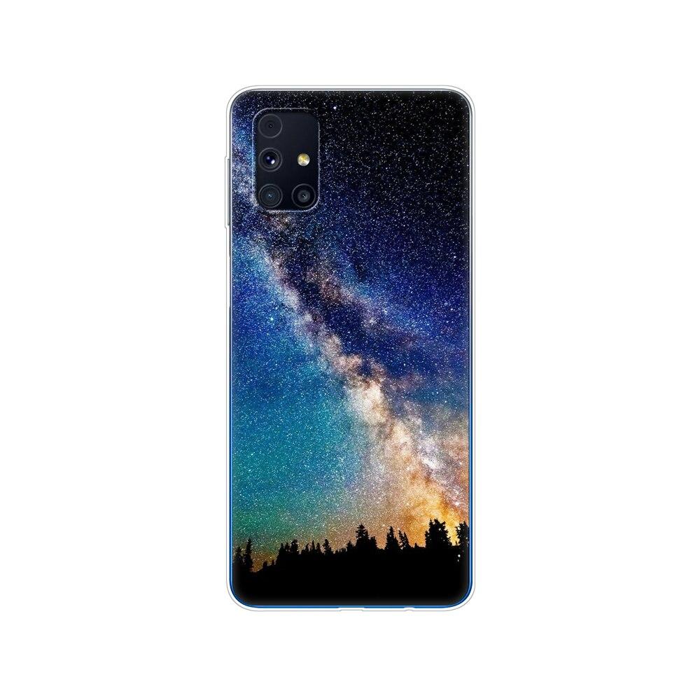 Für Samsung M31s Hülle 6.5 Tpu Weiches Silikon Rückseite Handyhülle Für Galaxy M31S M 31S m317f m317 Funda Winter Schnee Weihnachten