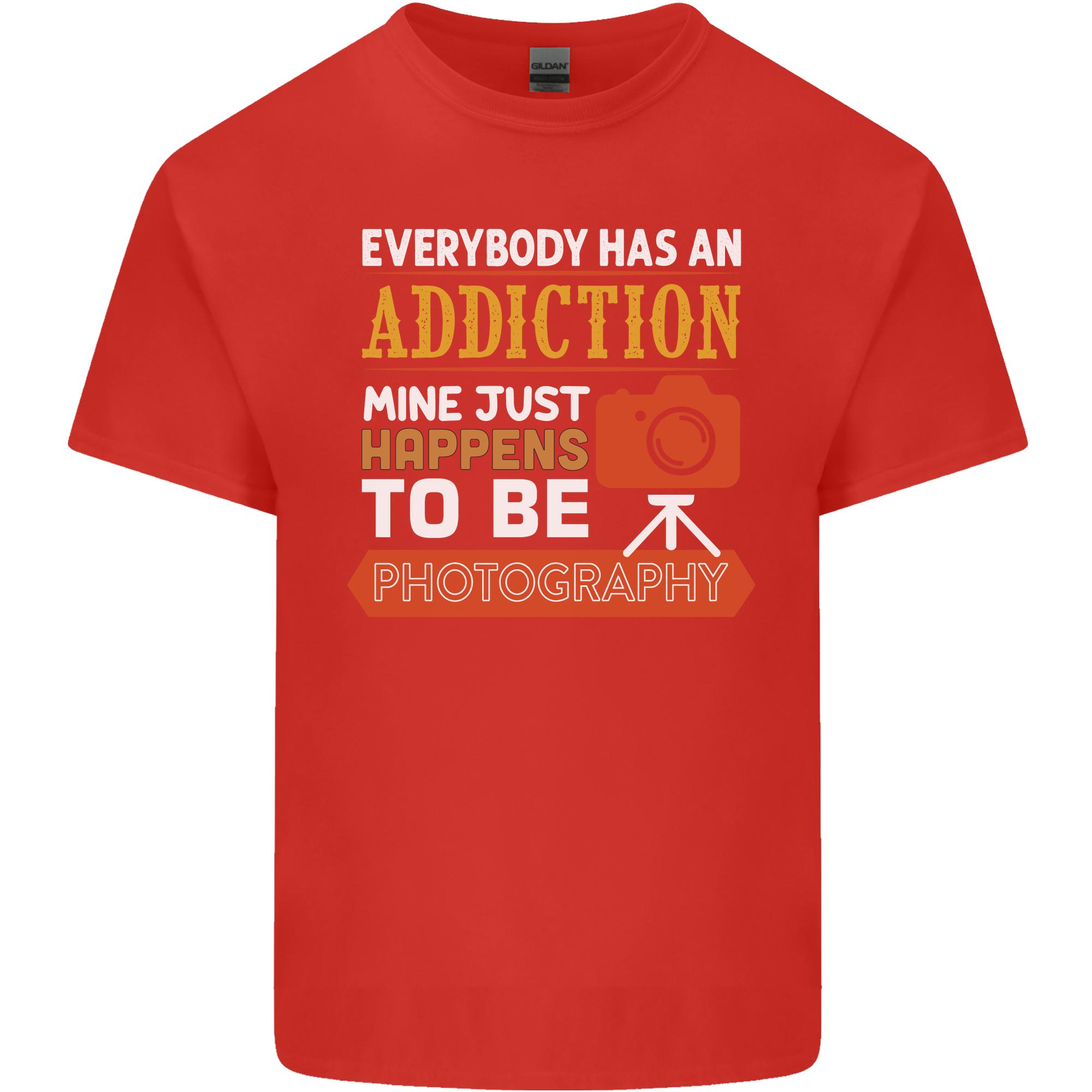 Photography Addiction Funny Photographer Unisexs Light Cotton TShirt S