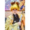 Agatsuma Zenitsu Cosplay Costume Wig Haori Embroidery Top Elastic Pants Belt Rose Net Cos Halloween Christmas Gift