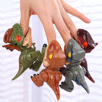 1 ADET Sevimli Park Dünyası Erkekler İçin Dönüşen Dinozorlar Dino Robot Aksiyon Figürü Mini El Parmak Oyuncakları Çocuklar İçin Noel Hediyesi