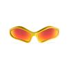 Balenciaga Fennec Oval Sunglasses 'Yellow Red' Men's 768054T00077037