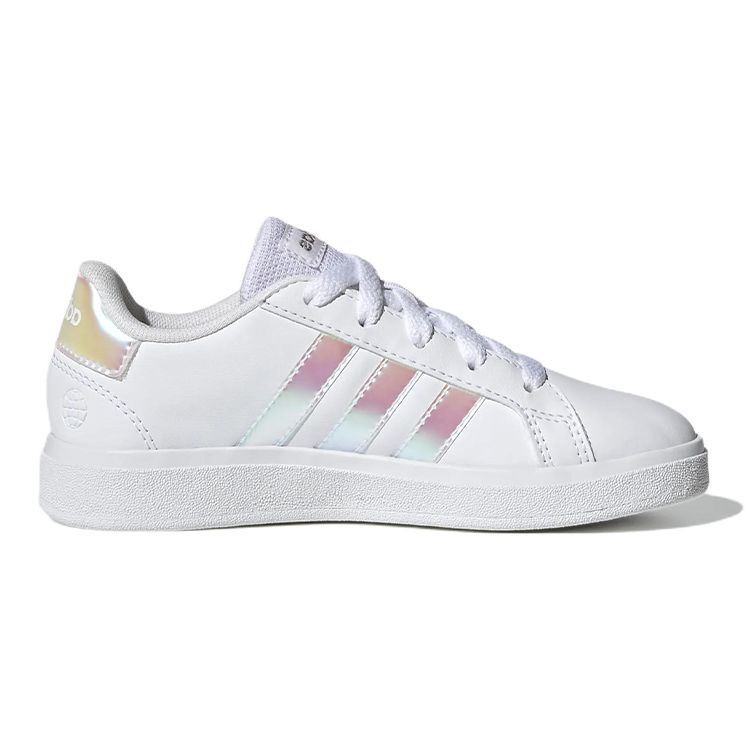 adidas Grand Court 2.0 Big Kid White Iridescent Kids Sneakers Cloud-White GY2326