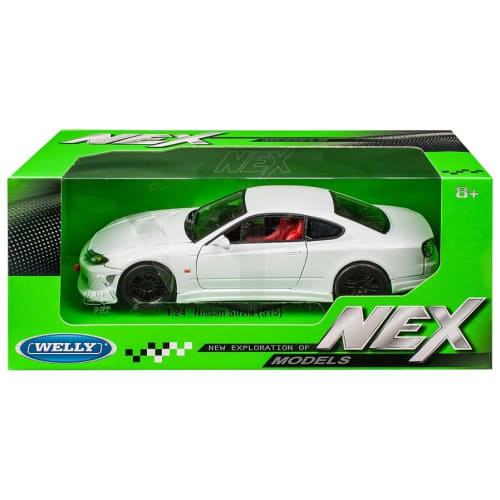 Willy 1/24 Scale Nissan Silvia S-15 White Diecast Car (Finished Model) 22485NS-W White