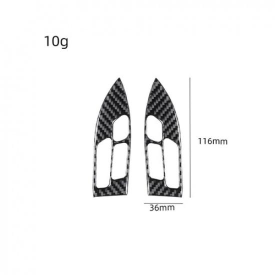 Carbon Fiber Interior Steering Wheel Button Cover Trim For Acura TSX 2004-2008