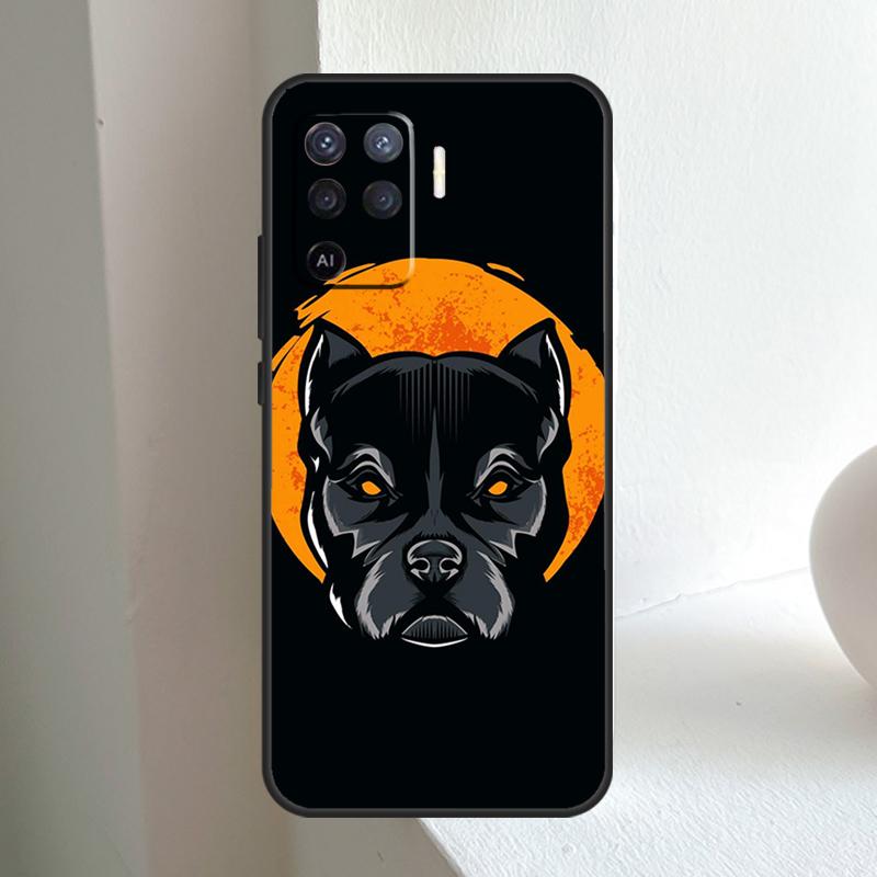 

Чохол для OPPO A78 A98 A18 A38 A58 A5 A6 Pro A15 A17 A57 A16 A76 A96 A54 A74 A94 A40 A60 A80 з зображенням Пітбуля OPPO A76