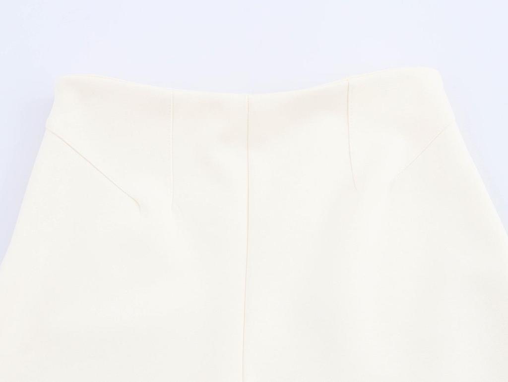 Damen V-Ausschnitt Weste-Stil Oberteil & Lange Hose Set - Lässiges Einreiher-Design