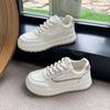 Spring fashion lace-up little white shoes new trend platform sports board shoes casual flat street women's shoes