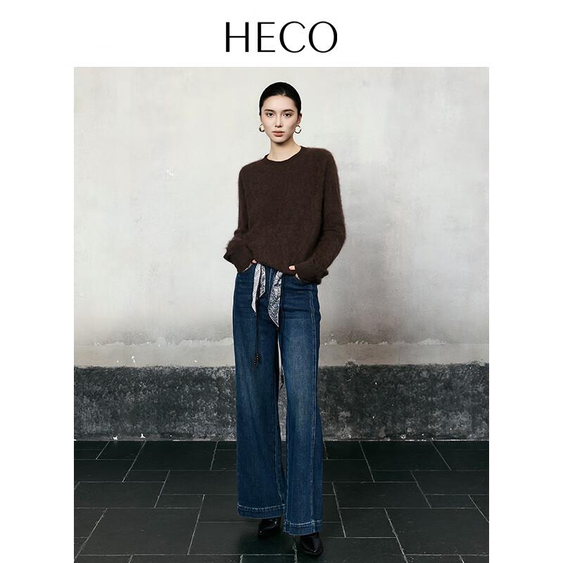 HECO Yueran Women's Wool Blend Round Neck Sweater