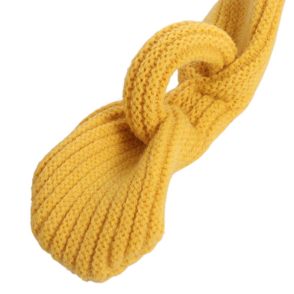 Korean Style Boys Girls Scarf Solid Color Winter Knit Scarves Simple Kids Knitted Scarf  Gifts