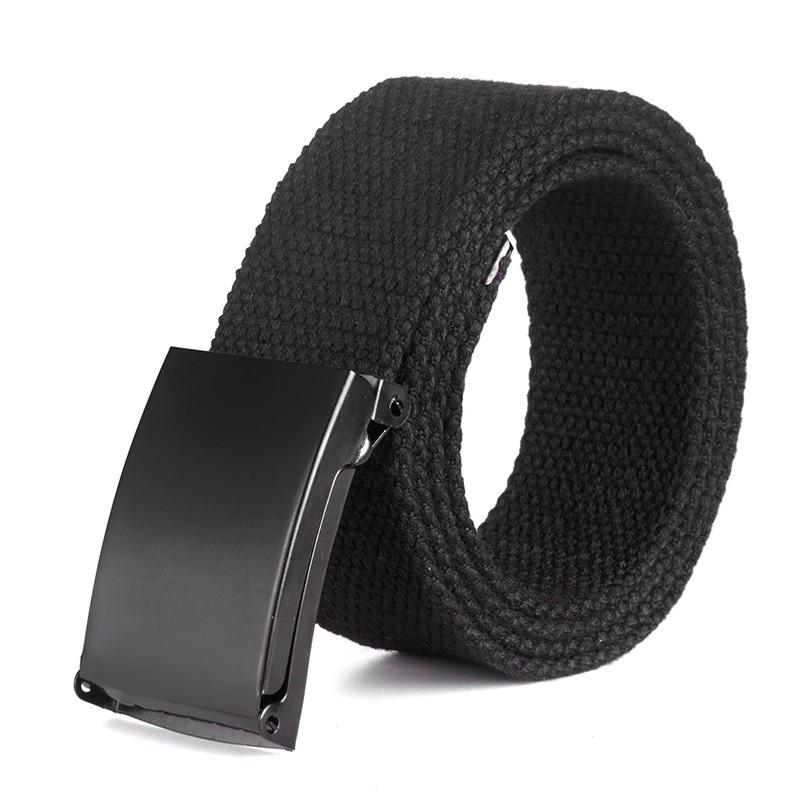 Pant Belt Canvas Belt Solid Color Candy Color Simple Fashion Men's and Women's