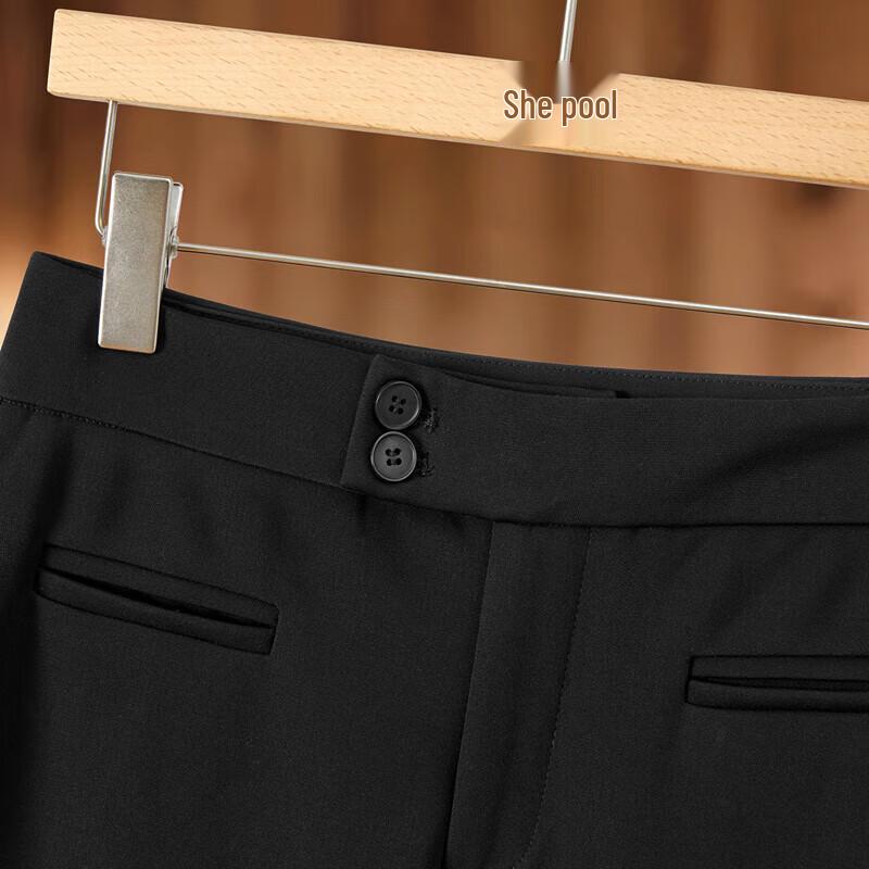 Women's High-Waisted Slim Fit Micro-Flared Pants