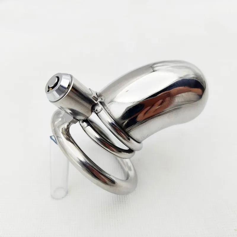 Slave Bondage Sex Toys For Men Chastity Device Cock Cage Delay Ejaculation Sex Shop Scrotum Bondage Penis Cage Metal Cock Ring