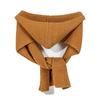 Hooded Shawl Knitted Shoulder Wrap for Autumn Winter Solid Color Collar Shawl Neck Wrap All Matching Women Accessories