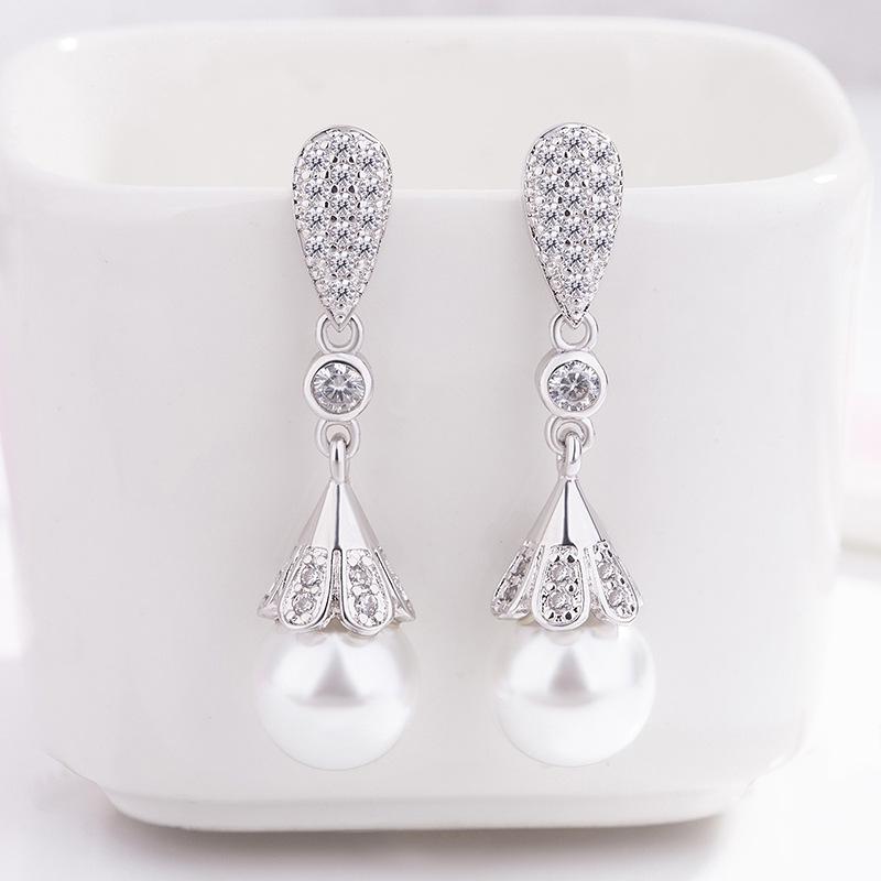 Sace Gems Classic Copper Alloy Zircon Earrings for Women Wedding Party Gifts