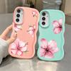Pink Flower Soft Phone Cover Case for Samsung Galaxy A15 A16 A52 A21s A13 A11 A14 A12 A05 A22 A53 A33 A23 A03 A06 A04