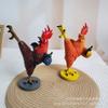 International Kung Fu Chicken Resin Ornament: Stylish Living Room Entrance Sculpture